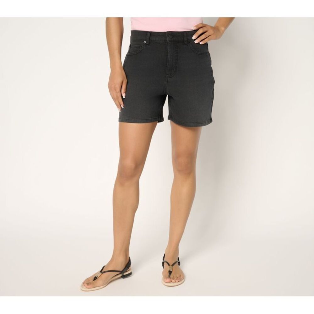 SUNNYLiFE Women's Pants Sz 12 Eve Denim Shorts Black